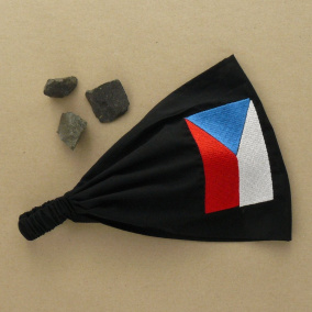 Látková čelenka, šátek - vlastenecká