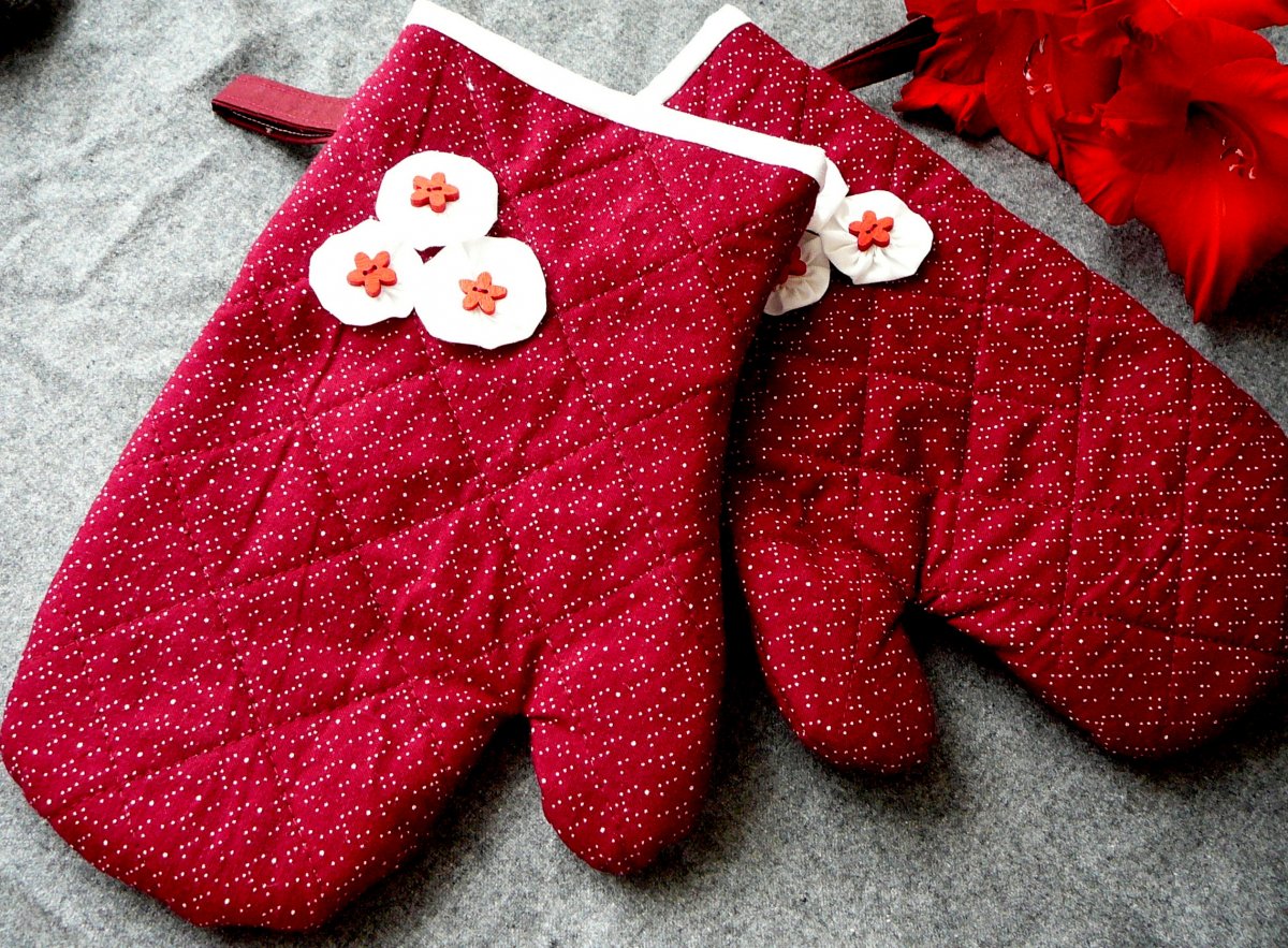 Vínové chňapky rukavice.