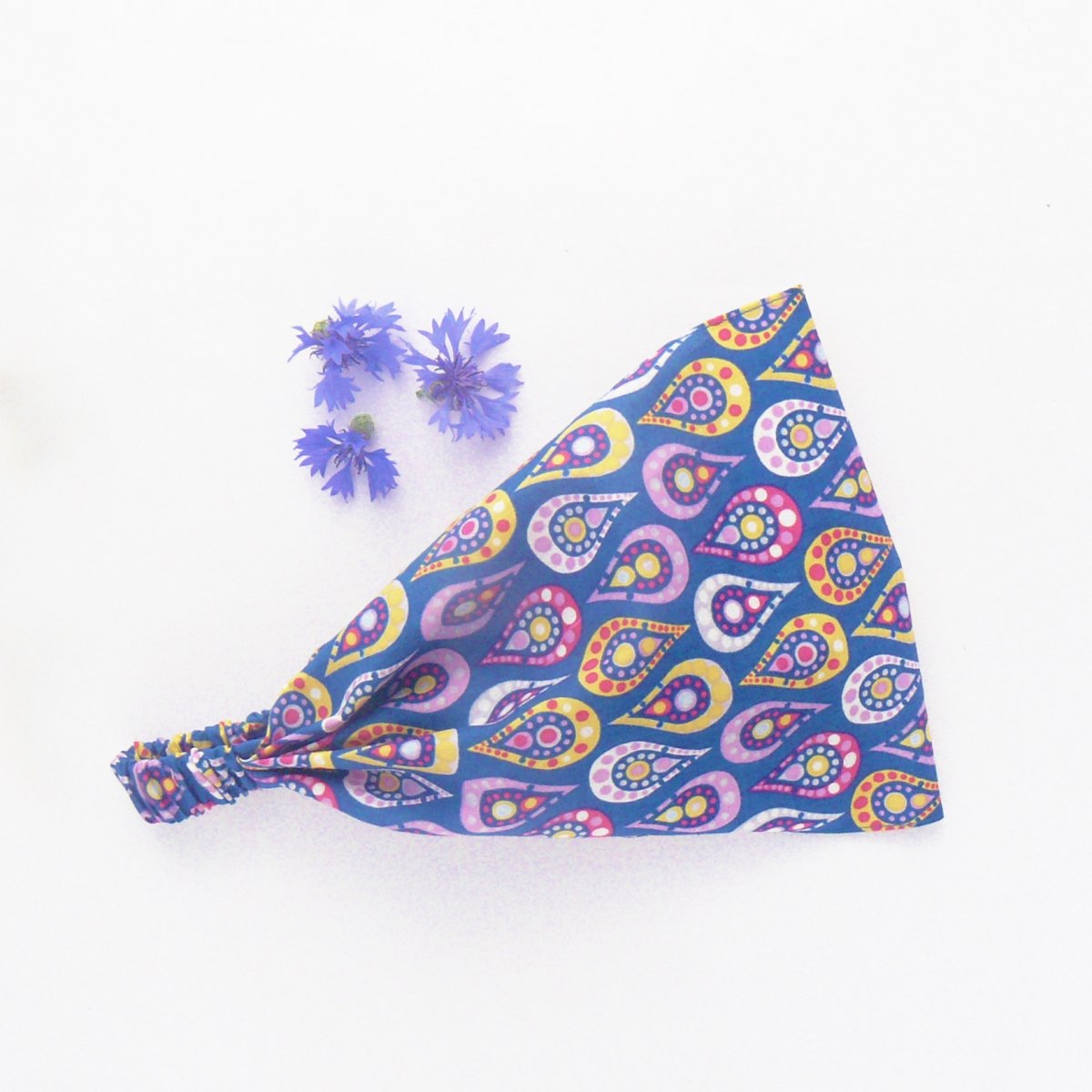 Látková čelenka, šátek - rozverné kapky