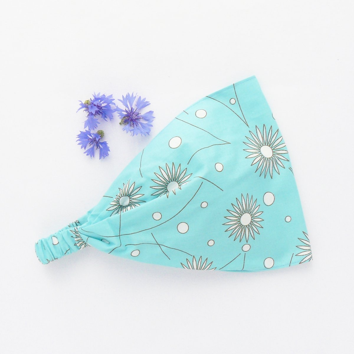 Látková čelenka - vodní květiny