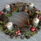 Adventní věnec.