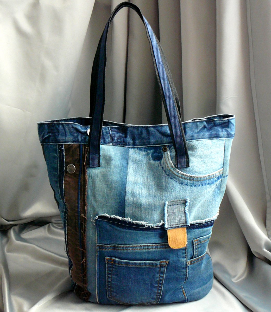  Džínová kabelka-taška.