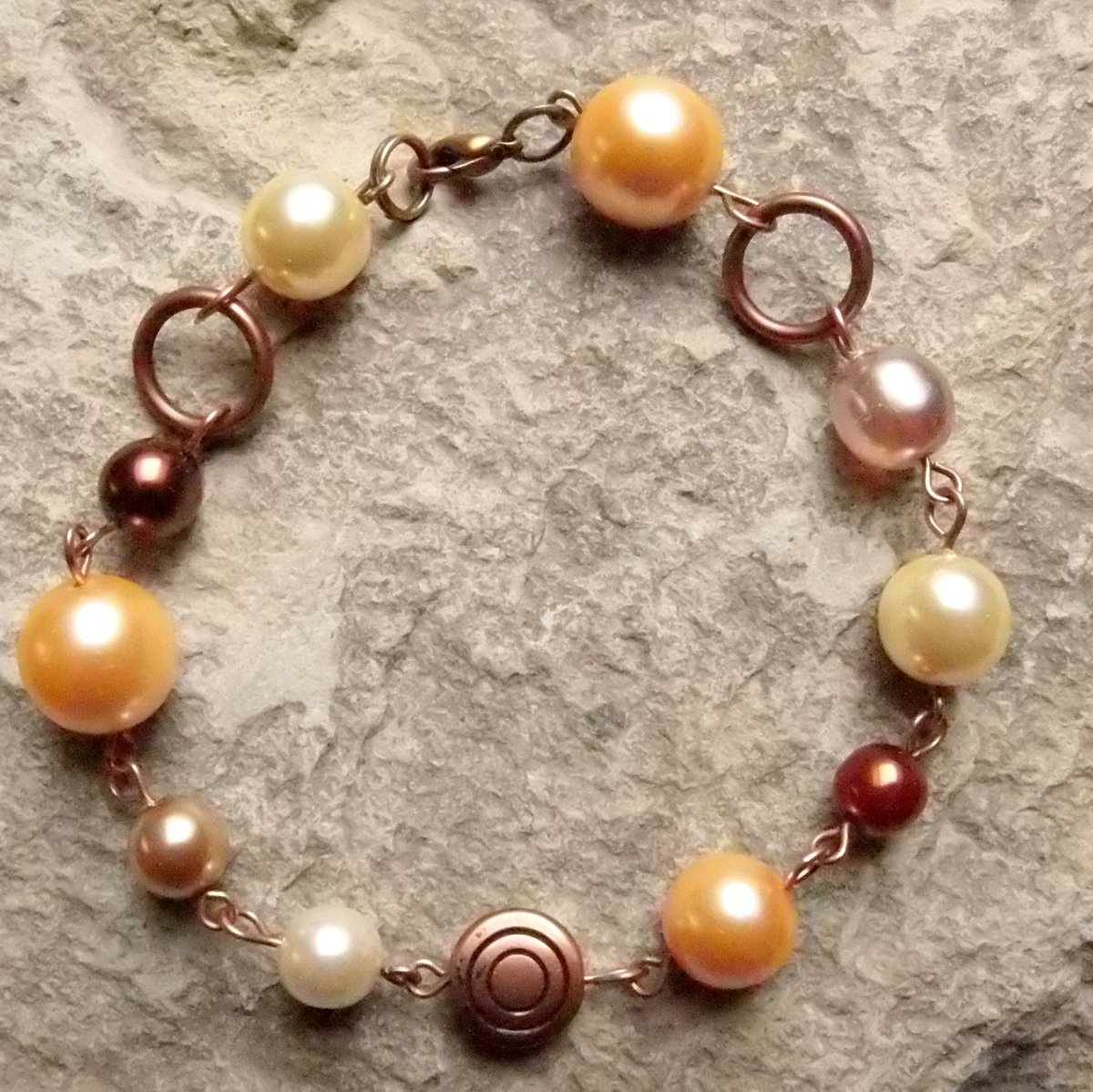 Meruňky a čokoláda - náramek