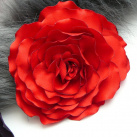 Brož  červenovínová růže.