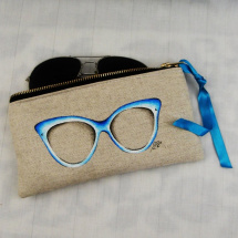 pouzdro na brýle-brýle modré
