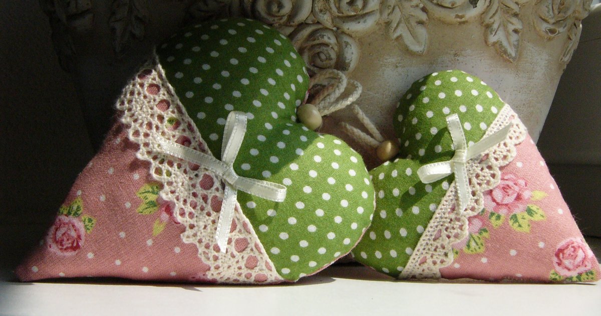 Velké a malé srdíčko ... ve venkovském stylu ... 06