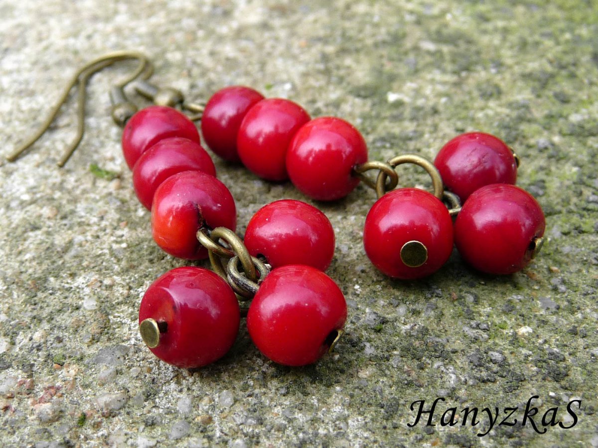 Náušnice: Korálové