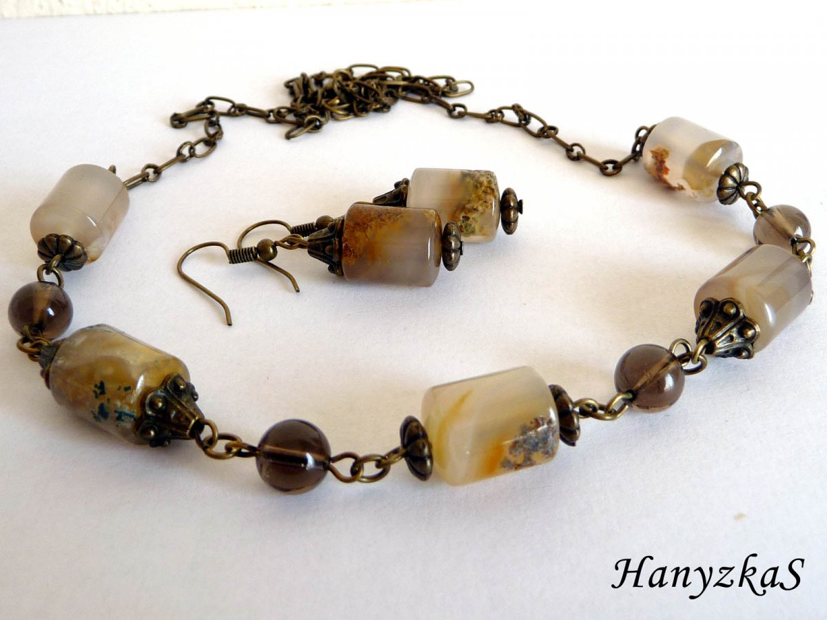 Souprava: Achát a záhněda