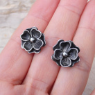 Náušnice kytičky - puzetové