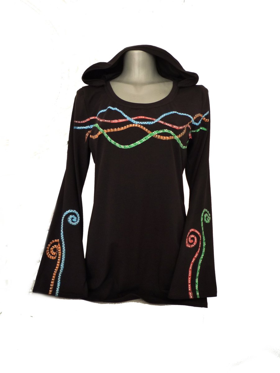 Tunika  s kapucí (vel S,M,L  a XL )