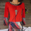  Karmínově červené šaty(tajemné,abstraktní malby)