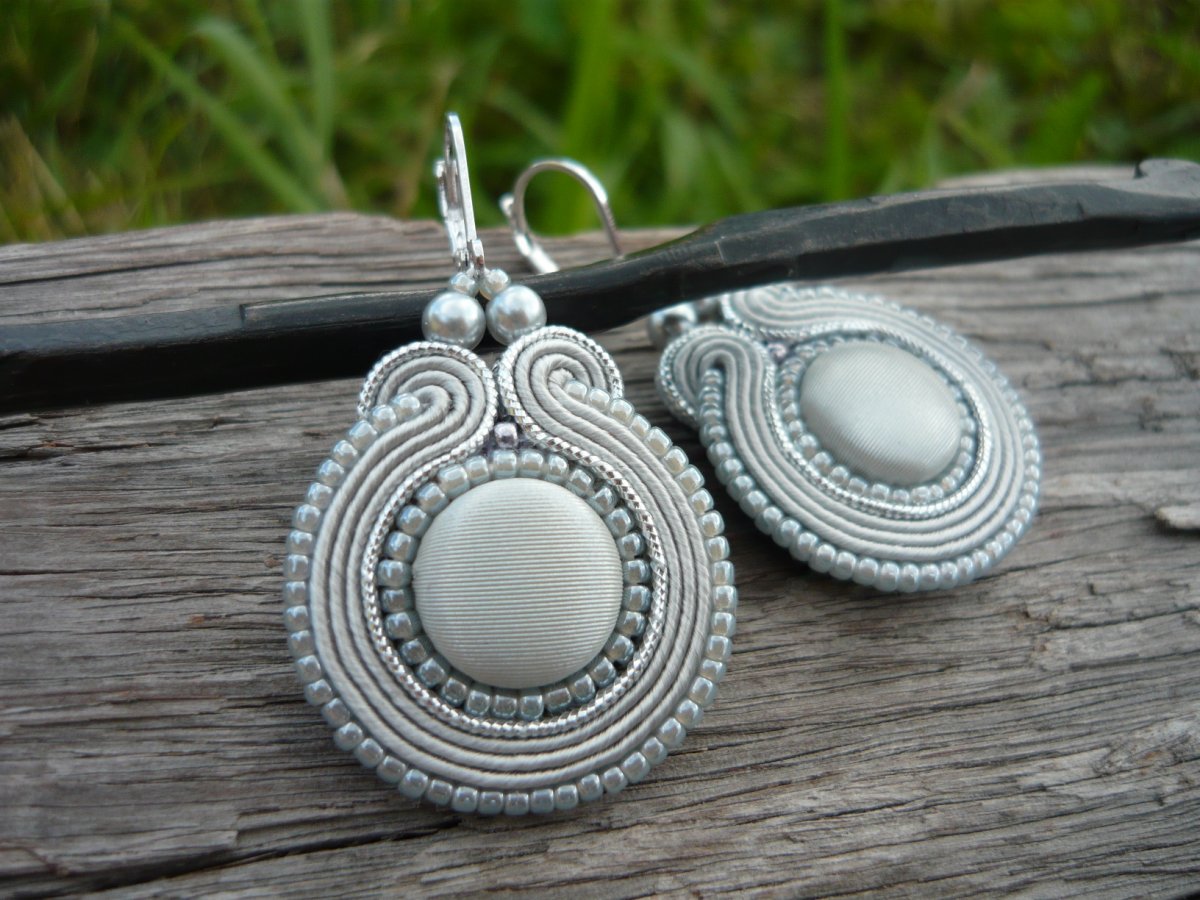 Soutache náušnice Moonlight Shadow
