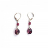 Crystal Lilac Shadow Swarovski oválek - náušnice