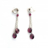 Crystal Lilac Shadow Swarovski oválky-řetíz.klipsy