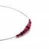 Vínové perličky - náhrdelník - střed