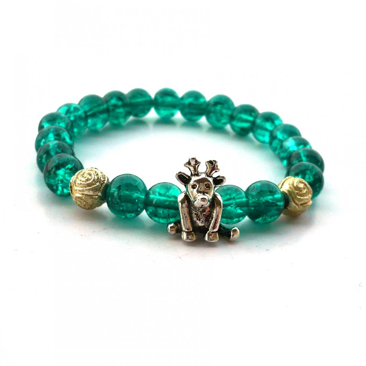 Smaragdový náramek se sobem aneb Vánoce volají