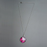 Motýlkový pink přívěsek na nerez řetízku