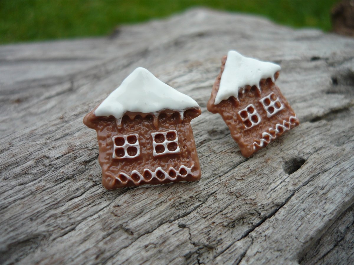 Náušnice Perníková chaloupka