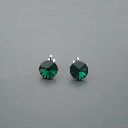 Swarovski Emerald a klipsy antialergické