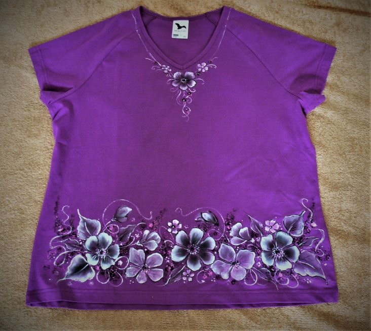 Ručně malované tričko