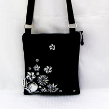 malá crossbody-***černobílá elegantní***