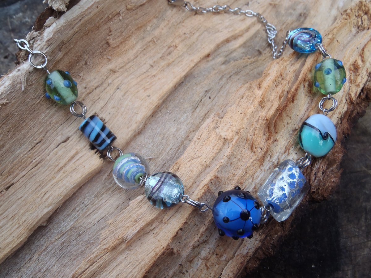 modrozelený - vinutky + nerez