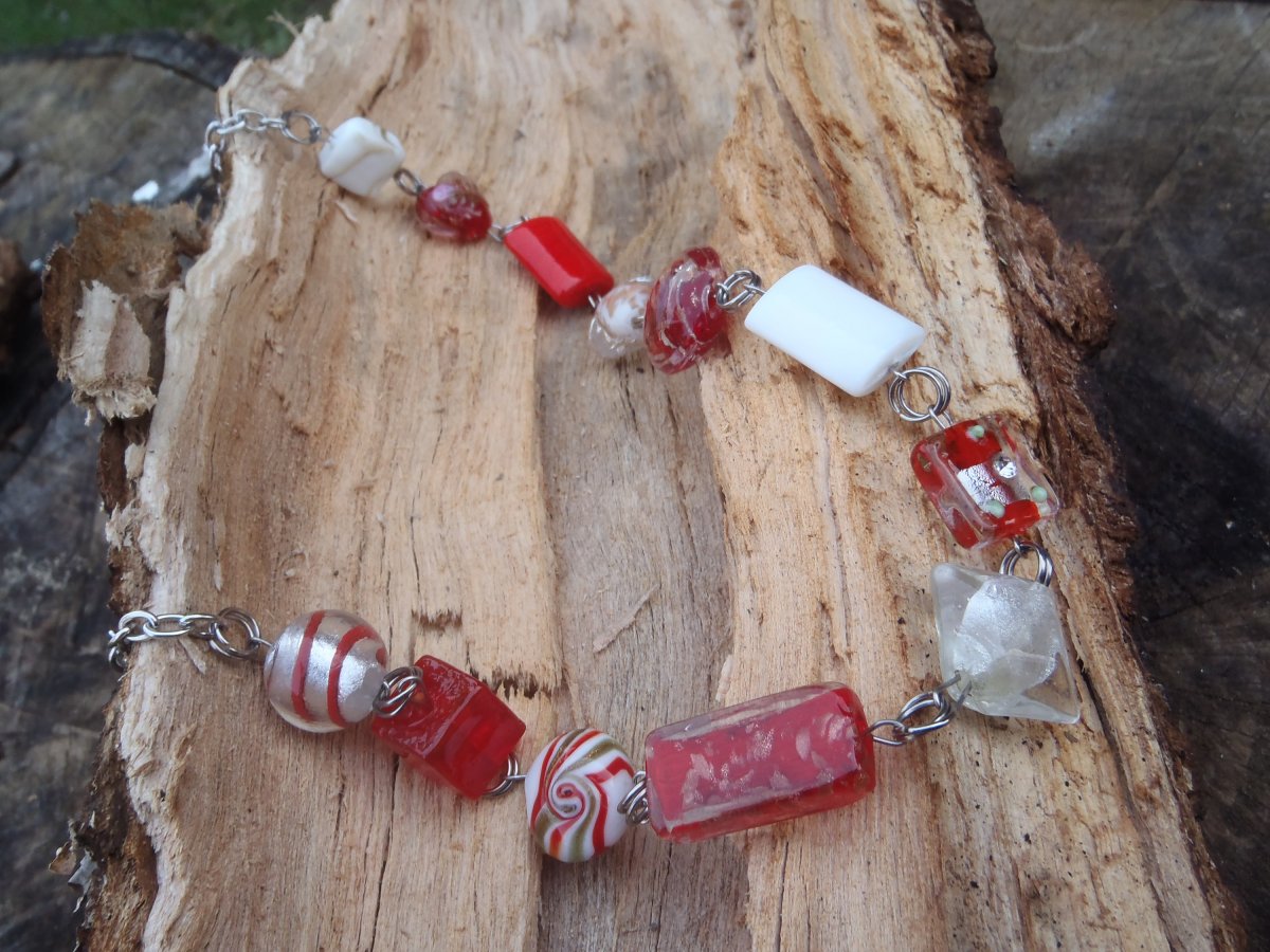 červenobílý - vinutky + nerez