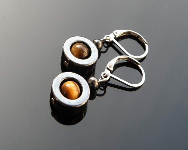 Naušnice - Hematitky