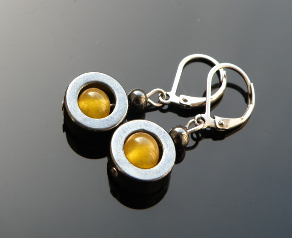 Naušnice - Hematitky