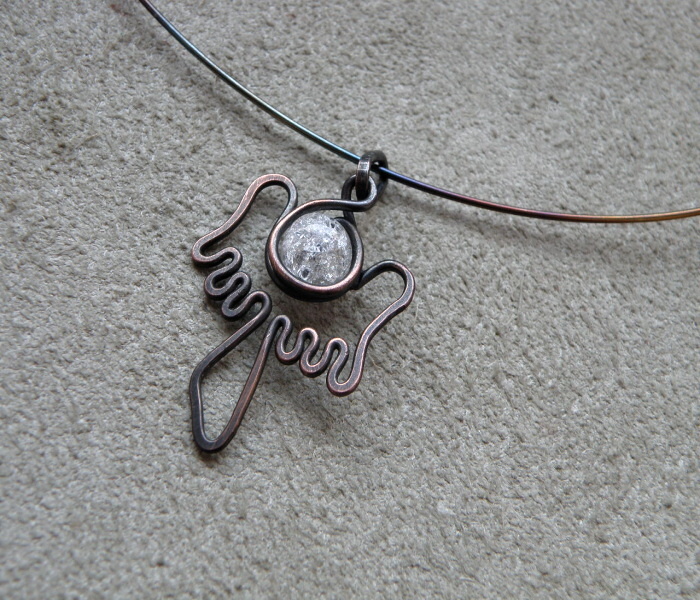 Měděný andílek  malý