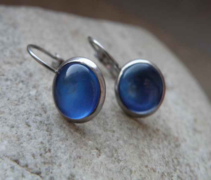 Naušnice -nerez - nebíčkové