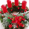 Adventní věnec-červený