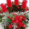 Adventní věnec-červený