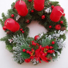 Adventní věnec-červený