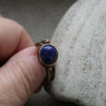 Měděný prsten -lapis-lazuli