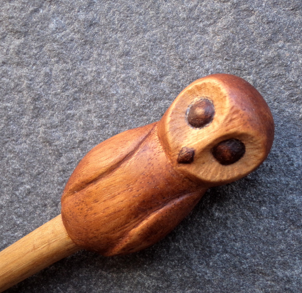 Dřevěná jehlice - sova