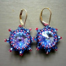 Modrorůžové miny - swarovski