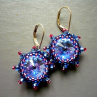 Modrorůžové miny - swarovski