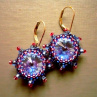 Modrorůžové miny - swarovski