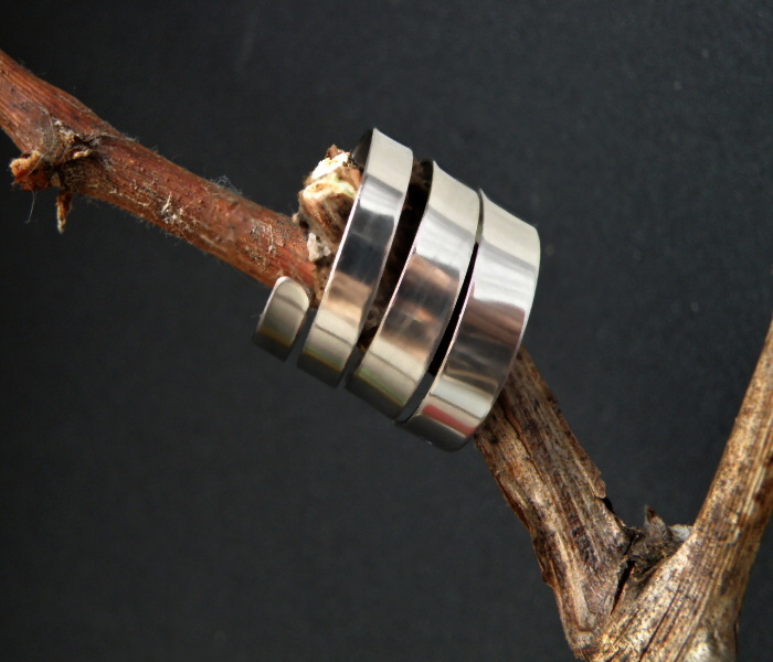 Prsten-Nerezový prsten leštěný