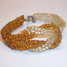 Šitý náramek - Zauzlený