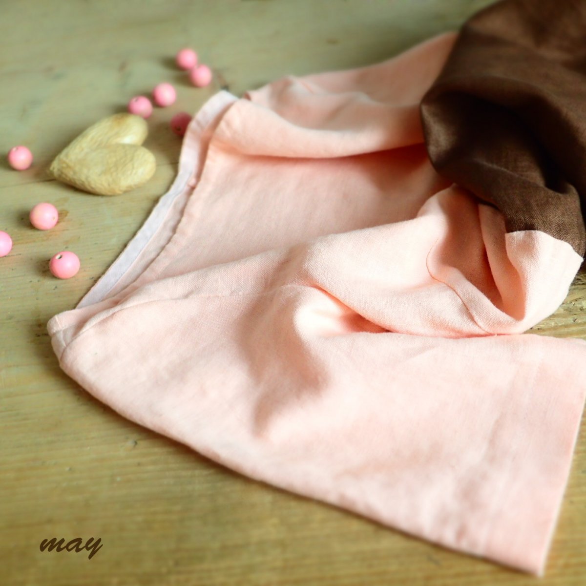 Šaty lněné dvoubarevné