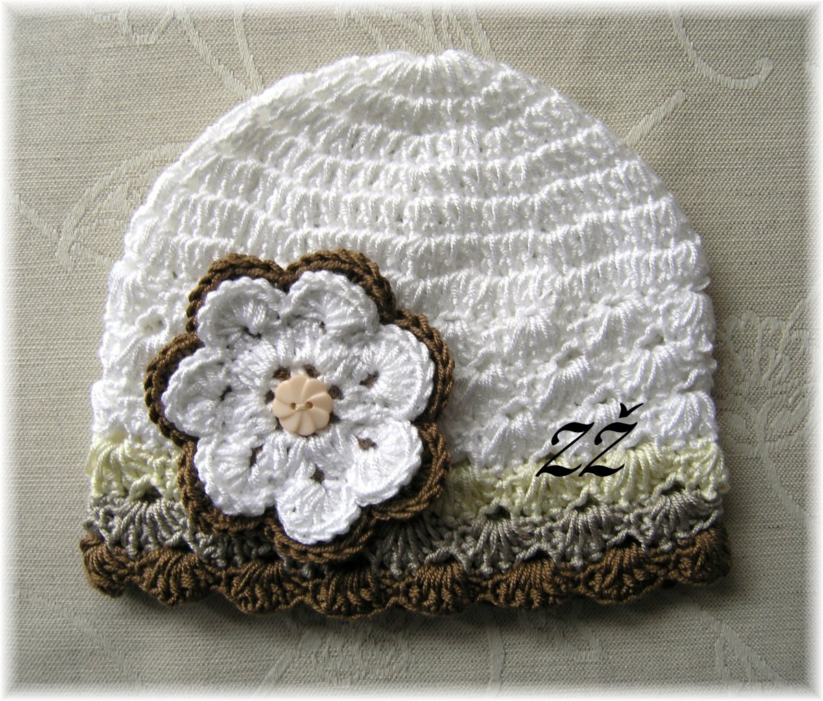 Jarní/podz. čepička - hnědé odstíny