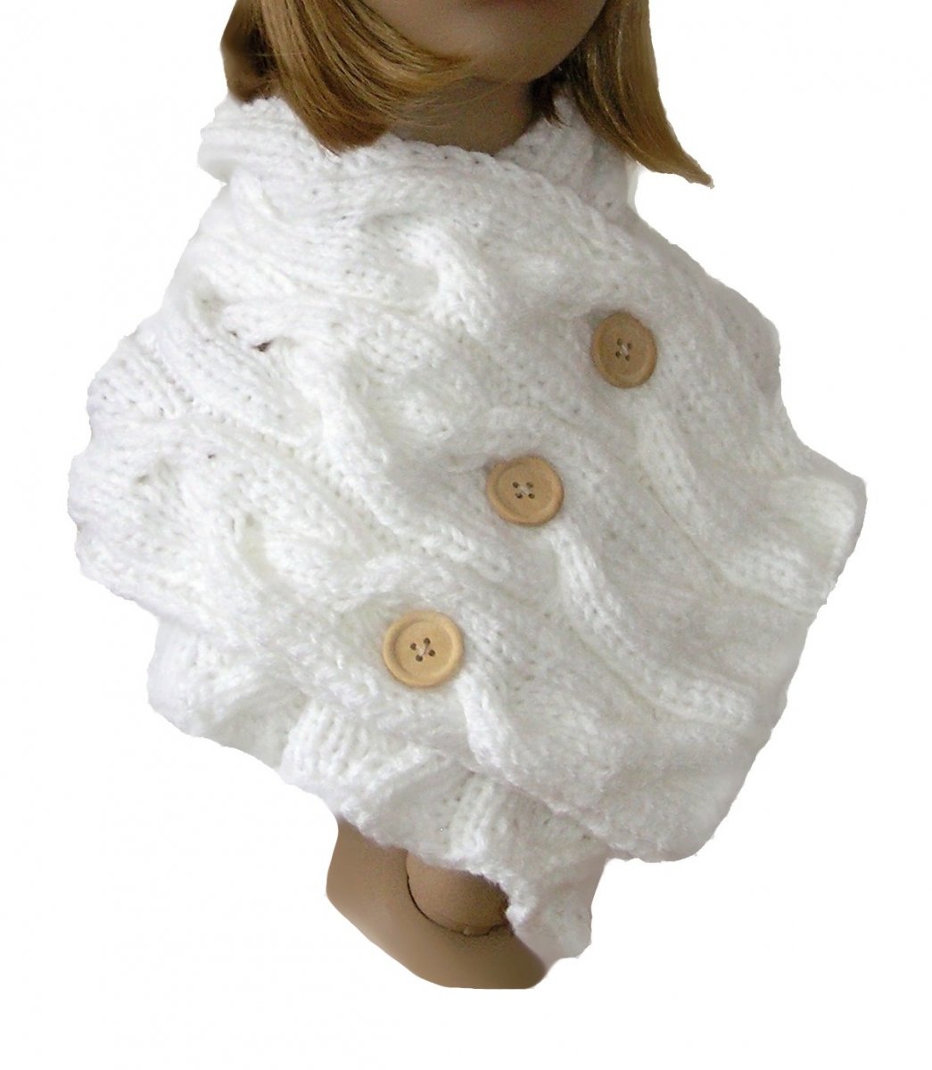 PLETENÝ COPANOVÝ ŠÁL s knoflíky