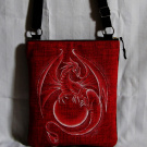 crossbody-červený dráček
