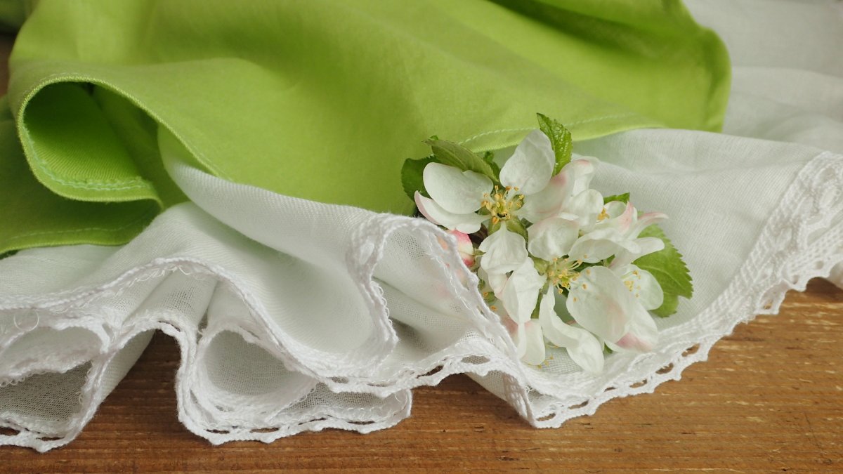 Kolová sukýnka - dvouvrstvá, kombinace len, bavlna