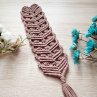 Macrame záložka do knihy.