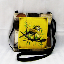 hnědá crossbody jarní