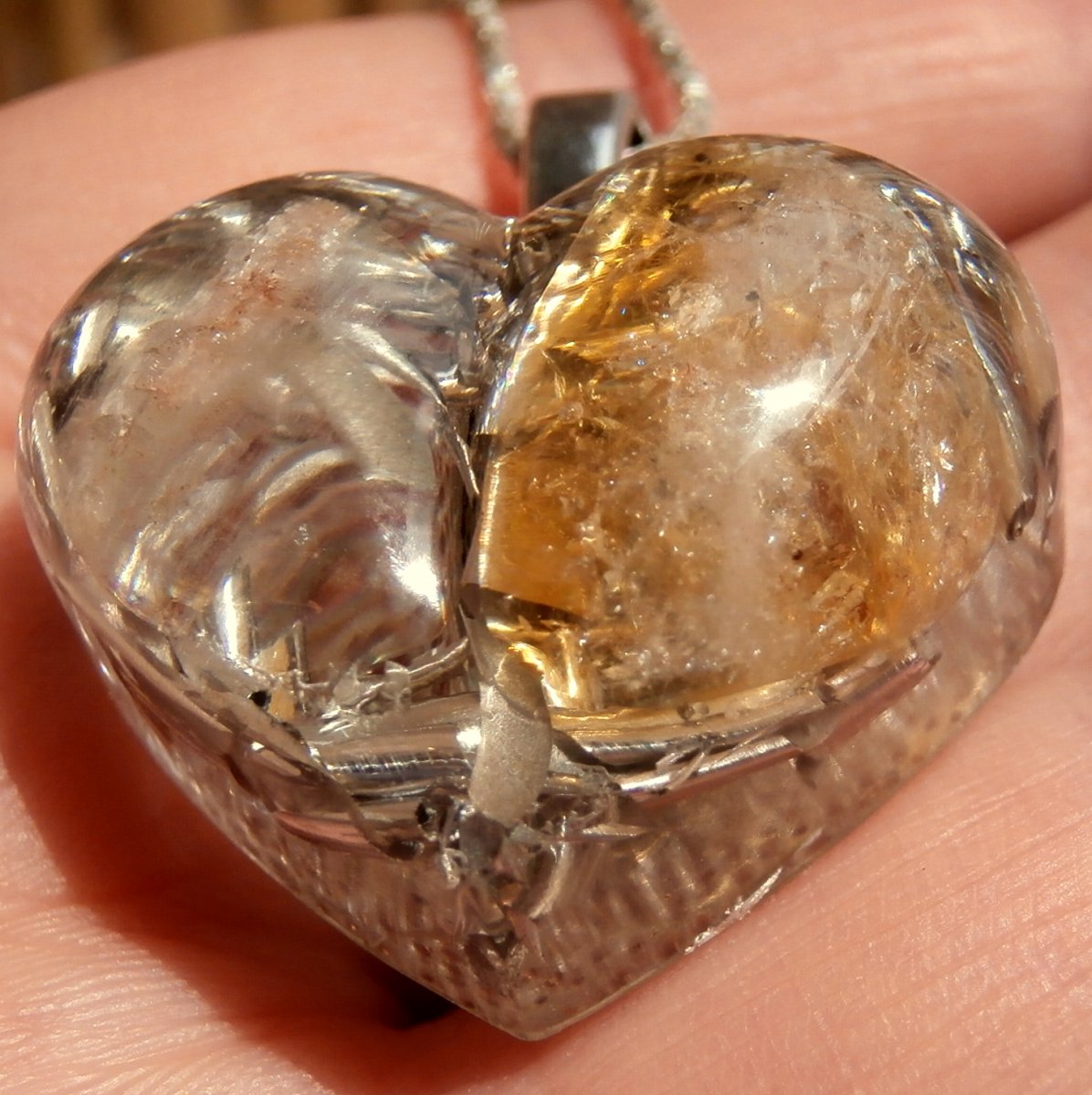 Orgonit- Citrínové srdce  *Štěstí*