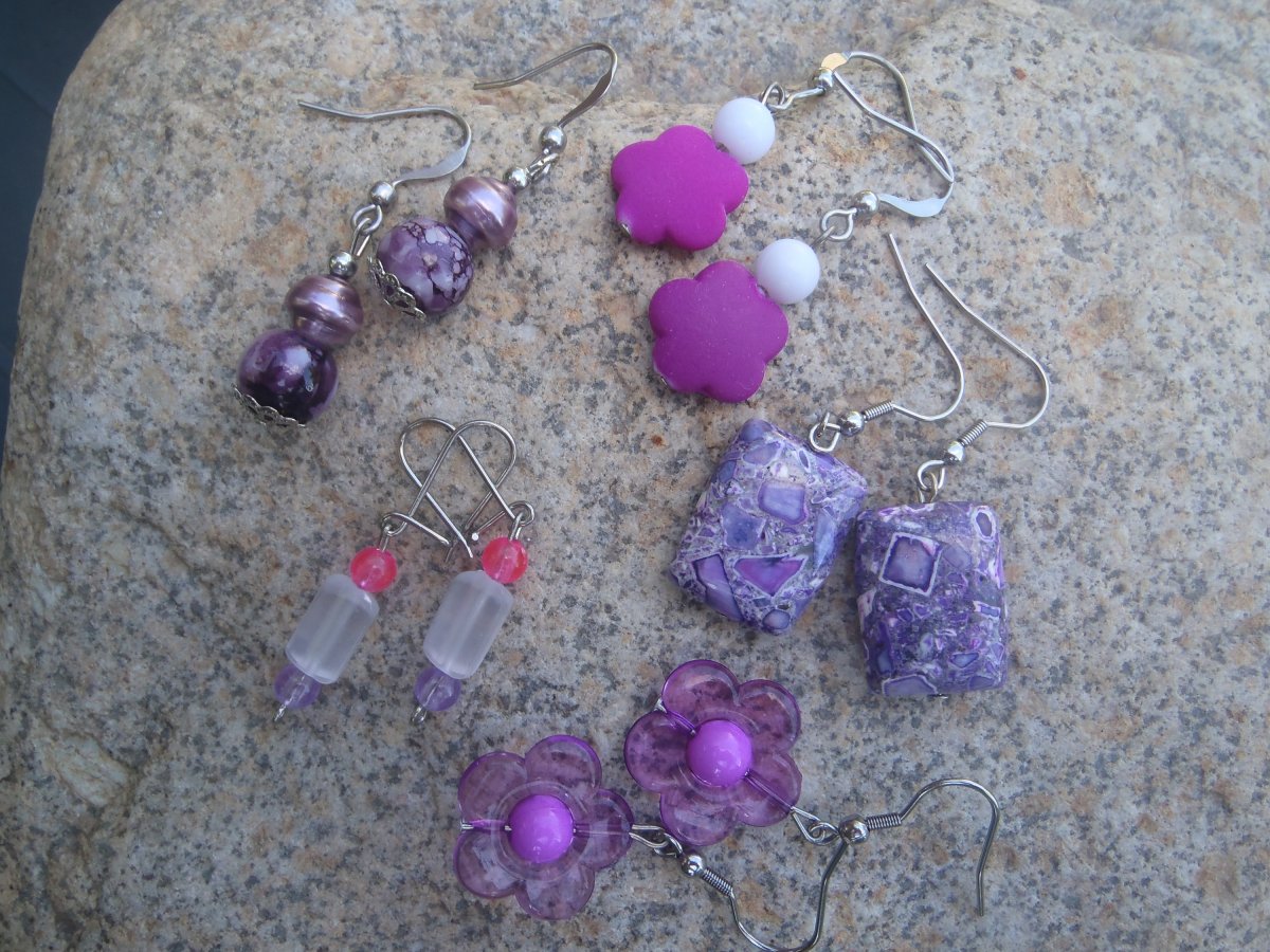 do fialova II - sada náušnic